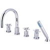 image:imageKingston Brass KS83215DX Concord 5Piece Roman Tub Faucet Polished ChromePolished Chrome