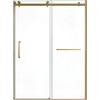 image:imageKingston Brass Prato SSD60768KL8 60 L x 76 H Left Handed Showe Door Brushed NickelBrushed Brass