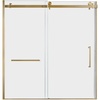 image:imageKingston SSD60608SR0 Toledo 60 W x 60 H Right Handed Tub Door Matte BlackBrushed Brass