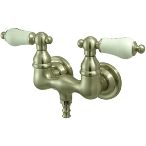 image:imageKingston Brass CC34T1 Vintage 338Inch Wall Mount Tub Faucet Polished ChromeBrushed Nickel
