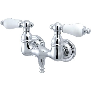 image:imageKingston Brass CC34T1 Vintage 338Inch Wall Mount Tub Faucet Polished ChromePolished Chrome
