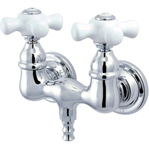 image:imageKingston Brass CC40T1 Wall Mount Vintage Leg Tub Filler Polished Chrome 338Inch CenterPolished Chrome