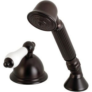 image:imageKingston Brass KB2238YL Yosemite Three Handle Tub Shower Faucet 318 inch Diameter Escutcheon Brushed NickelOil Rubbed Bronze