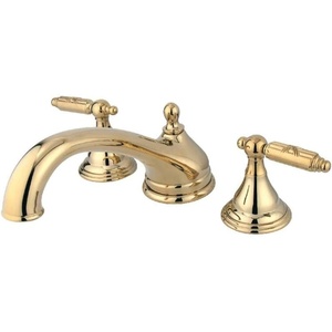 image:imageKingston Brass KB2238YL Yosemite Three Handle Tub Shower Faucet 318 inch Diameter Escutcheon Brushed NickelPolished Brass