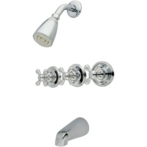 image:imageKingston Brass KB230AX Victorian Tub and Shower Faucet Matte Black 72 x 8 x 738Polished Chrome