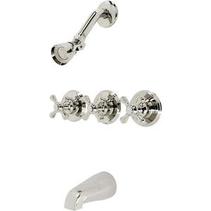 image:imageKingston Brass KB230AX Victorian Tub and Shower Faucet Matte Black 72 x 8 x 738Polished Nickel