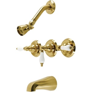 image:imageKingston Brass KB237PX Victorian Tub and Shower Faucet Brushed Brass 72 x 8 x 75Brushed Brass