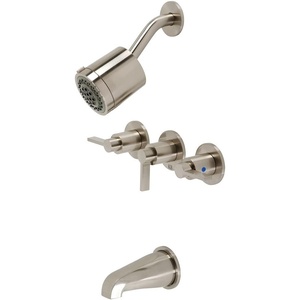 image:imageKingston Brass KBX8136NDL NuvoFusion Tub and Shower Faucet Polished Nickel 713 x 1288 x 513Brushed Nickel