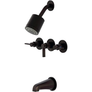 image:imageKingston Brass KBX8136NDL NuvoFusion Tub and Shower Faucet Polished Nickel 713 x 1288 x 513Oil Rubbed Bronze