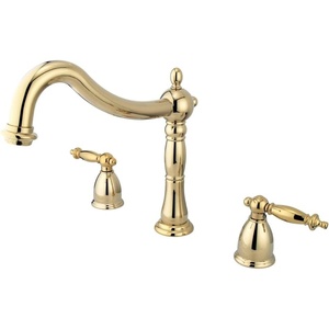 image:imageKingston Brass KS1342TL Heritage Roman Tub Faucet Polished BrassPolished Brass