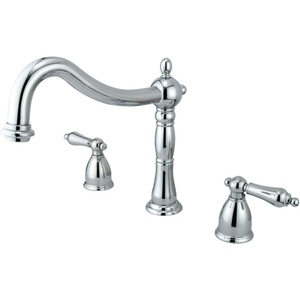 image:imageKingston Brass KS1345AL Heritage Roman Tub Faucet Oil Rubbed BronzePolished Chrome