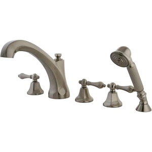 image:imageKingston Brass KS43255AL Metropolitan Roman Tub Faucet with Hand Shower Oil Rubbed BronzeBrushed Nickel