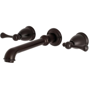 image:imageKingston Brass KS7025BL English Country 2Handle Wall Mount Roman Tub Faucet Oil Rubbed Bronze