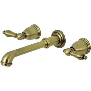 image:imageKingston Brass KS7028AL English Country Wall Mount Roman Tub Faucet Brushed NickelAntique Brass