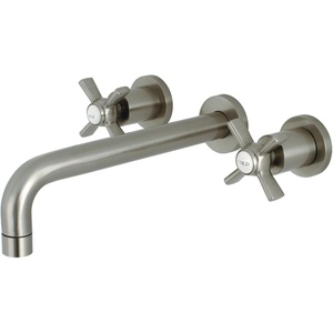 image:imageKingston Brass KS8025ZX Millennium TwoHandle Wall Mount Tub Faucet Oil Rubbed BronzeBrushed Nickel