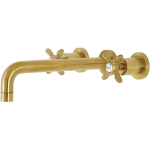 image:imageKingston Brass KS8027BEX Essex TwoHandle Wall Mount Tub Faucet Brushed BrassBrushed Brass