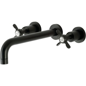 image:imageKingston Brass KS8027BEX Essex TwoHandle Wall Mount Tub Faucet Brushed BrassMatte Black