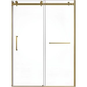 image:imageKingston Brass Prato SSD60768KL8 60 L x 76 H Left Handed Showe Door Brushed NickelBrushed Brass