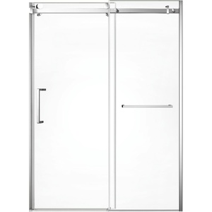 image:imageKingston Brass Prato SSD60768KL8 60 L x 76 H Left Handed Showe Door Brushed NickelPolished Chrome