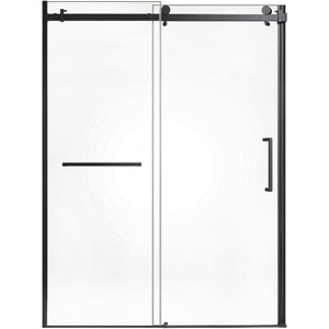 image:imageKingston Brass Prato SSD60768KR0 60 L x 76 H Right Handed Showe Door Matte BlackMatte Black