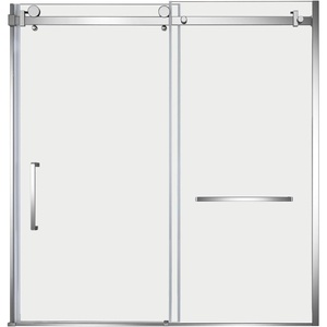 image:imageKingston SSD60608SL7 Toledo 60 W x 60 H Left Handed Tub Door Brushed BrassPolished Chrome
