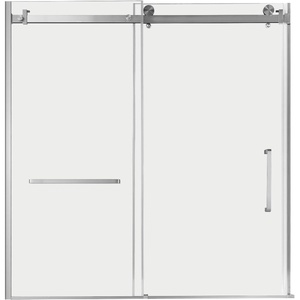 image:imageKingston SSD60608SR0 Toledo 60 W x 60 H Right Handed Tub Door Matte BlackBrushed Nickel