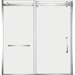 image:imageKingston SSD60608SR0 Toledo 60 W x 60 H Right Handed Tub Door Matte BlackPolished Chrome