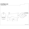 image:imageKINGSTON BRASS K1275A8 6Inch Universal Diverter Tub Spout Brushed NickelOil Rubbed Bronze