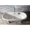 image:imageKingston Brass CC2093 Clawfoot Tub Waste amp Overflow Drain 20 Gauge Antique BrassBrushed Nickel