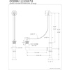 image:imageKingston Brass CC2093 Clawfoot Tub Waste amp Overflow Drain 20 Gauge Antique BrassOil Rubbed Bronze