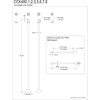 image:imageKingston Brass CCK487 Vintage Straight Supply Line with Wall Bracket Combo Brushed Brass