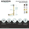 image:imageKingston Brass DLL3167 Made to Match Tub Waste and Overflow Brushed Brass 20 x 12 x 319