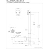 image:imageKingston Brass DLL3167 Made to Match Tub Waste and Overflow Brushed Brass 20 x 12 x 319
