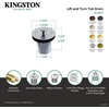 image:imageKingston Brass DLT20CP 112 Lift and Turn Tub Drain with 2 Body Thread Polished Chrome