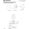 image:imageKingston Brass DLT5301A2 Made to Match Lift amp Turn Tub Drain Kit Polished BrassMatte Black