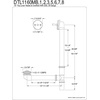 image:imageKingston Brass DTL1168 Bath Tub Drain and Overflow Brushed Nickel 255 x 125 x 175Polished Brass