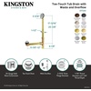image:imageKingston Brass DTT2168 21 TipToe Tub Waste and Overflow Drain 20 Gauge Brushed NickelBrushed Nickel