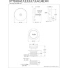 image:imageKingston Brass DTT5302A0 Easy Touch ToeTap Tub Drain Kit Matte BlackBrushed Brass