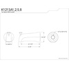 image:imageKingston Brass K1213A1 Showers Cape Headed Zinc Tub Diverter 41116 in Spout Reach Polished ChromeOil Rubbed Bronze
