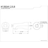 image:imageKingston Brass K1263A8 Showers Cape Universal 512Inch Zinc Tub Spout with Diverter 5716 Reach Brushed NickelPolished Brass