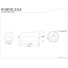 image:imageKingston Brass K1267A1 Showers Cape 518Inch Tub Diverter 41116 in Spout Reach Polished ChromePolished Chrome