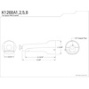 image:imageKingston Brass K1268A8 Showerscape Tub Spout Brushed NickelBrushed Nickel
