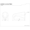 image:imageKingston Brass K187A2 Designer Trimscape Showerscape 5Inch Tub Spout Polished BrassBrushed Nickel