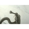 image:imageKingston Brass KB1428BL Heritage Vessel Sink Faucet with Optional Cover Plate Brushed NickelBrushed Nickel