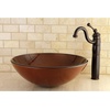 image:imageKingston Brass KB1428BL Heritage Vessel Sink Faucet with Optional Cover Plate Brushed NickelOil Rubbed Bronze