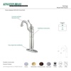 image:imageKingston Brass KB1428BL Heritage Vessel Sink Faucet with Optional Cover Plate Brushed NickelOil Rubbed Bronze