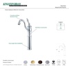 image:imageKingston Brass KB3422AL Victorian Vessel Sink Faucet 618 Polished BrassPolished Chrome