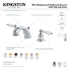 image:imageKingston Brass KB948B Victorian Mini Spread Lavatory Faucet Brushed Nickel 45 x 35 x 206Nickel