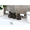 image:imageKingston Brass KB948B Victorian Mini Spread Lavatory Faucet Brushed Nickel 45 x 35 x 206Oil Rubbed Bronze