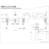 image:imageKingston Brass KB948B Victorian Mini Spread Lavatory Faucet Brushed Nickel 45 x 35 x 206Oil Rubbed Bronze